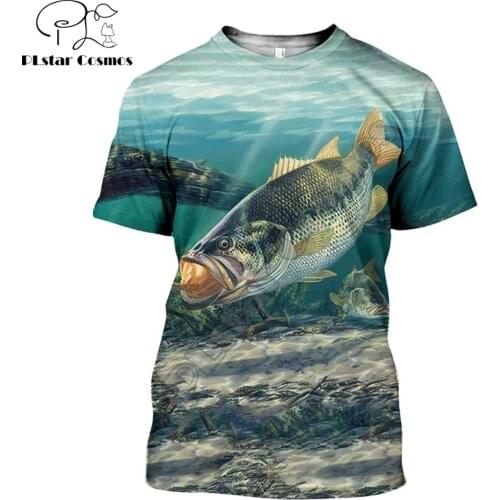 2020 summer Fashion animal Men t shirt Funny pattern Fishing 3D Printed T shirts Unisex Harajuku Short sleeve shirt Casual tops
