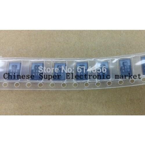50pcs SMD tantalum polymer capacitors 2R5TPE330M9 2.5V 330UF , polymer capacitance
