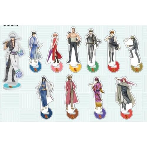 Anime Gintama Shimura Shinpachi Sakata Gintoki Shimura Tae Acrylic Stand Figure Model Cosplay Desktop Decor Toy