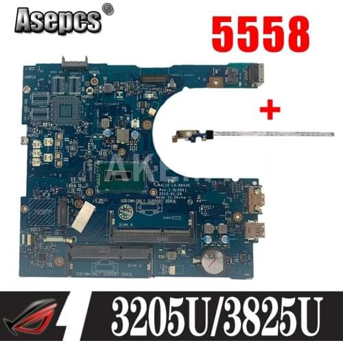 Asepcs CN-0NRNP9 NRNP9 FOR Dell INSPIRON 5458 5558 5758 Laptop Motherboard AAL10 LA-B843P REV:1.0(A00) celeron3205U mainboard