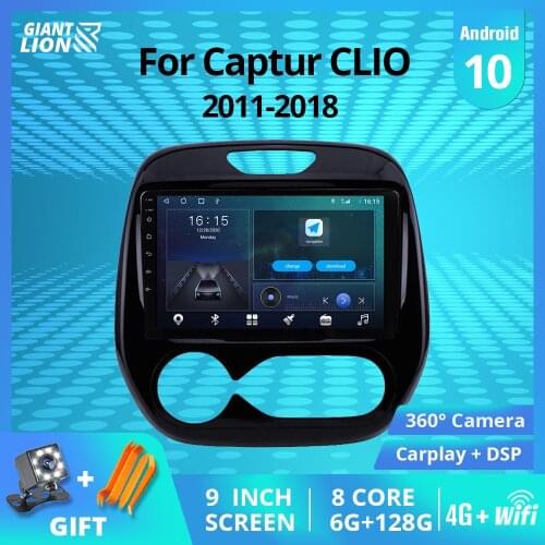 2DIN Android 10 Car Radio For Renault Captur CLIO 2011-2018 Auto Radio GPS Navigation Stereo Receiver Car Multimedia Player IGO