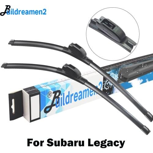 Buildreamen2 Car Accessories Wiper Blade Rubber Windshield Wiper Fit Hook Arms For Subaru Legacy 1996-2018