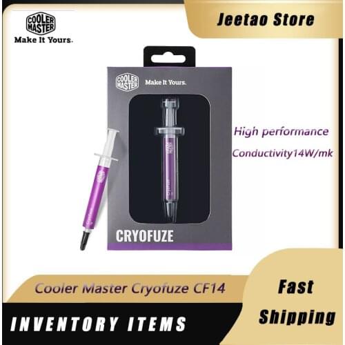 Cooler Master Cryofuze CF14 High performance Conductivity 14W/mk thermal paste suitable for Intel processor CPU GPU cooling fan