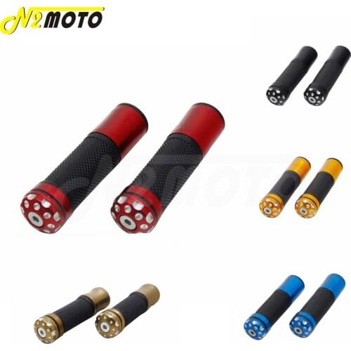 Motorcycle 22mm 7/8 " Handle End Grip For Kawasaki Honda Suzuki Yamaha Harley Rubber Anti-slip Handle Grip Lock Bar