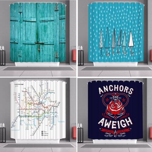 New Landscape pattern shower curtain waterproof curtain for bathroom curtains shower curtains bathroom set bath curtain curtain