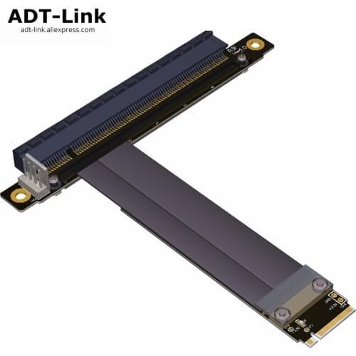 PCI-E Riser gen 3.0 32G/bps M.2 NGFF NVMe to 16X Riser Card PCIe SATA to 4Pin Power Cable for BTC Bitcoin Mining Antminer Miner