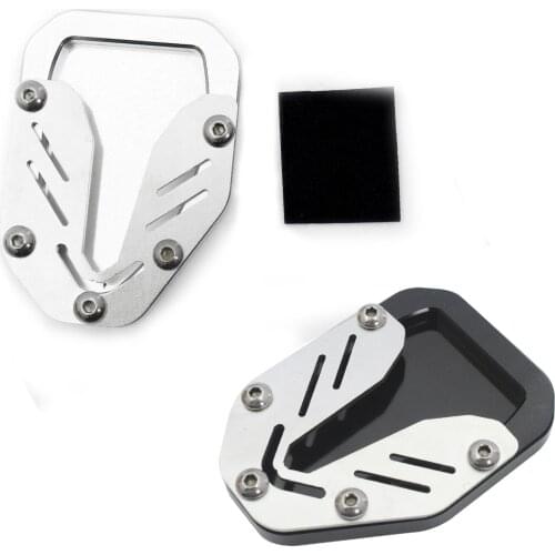 Kickstand Side Stand Extension Enlarger For HONDA CRF1000L Africa twin 2016-2018 Plate Pad Black/Silver