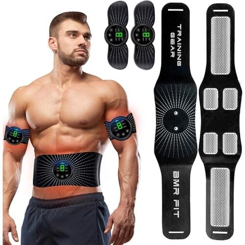 60cm Abs Stimulator Muscle Toner Stimulating Belt Abdominal Training Device USB Rechargeable Wireless Fitness Workout Equiment