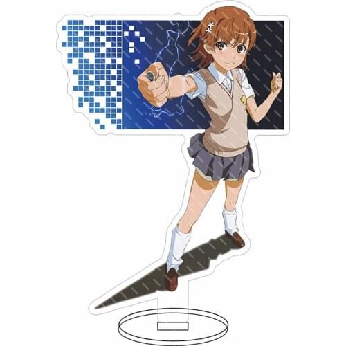 Toaru Majutsu no Index Misaka Mikoto Anime Acrylic Stand Figure Desktop Decoration Collection Model Doll Gifts