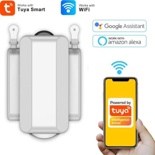 Tuya WiFi Electric Curtain Robot Automatic Window Opener Smart Life APP Voice Control Alexa Google Home Roman Rod I U Type Track
