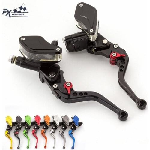 FX CNC Universal 7/8" Motorcycle Master Cylinder Reservoir Hydraulic Brake Clutch Lever For 50CC - 300CC Motorcycles Accessories