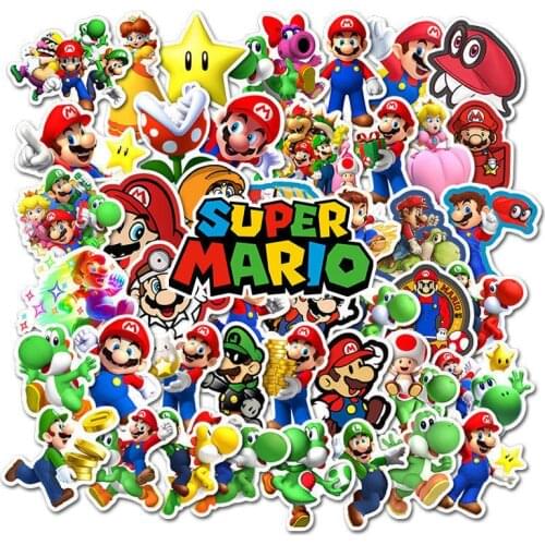 10/50Pcs/Lot Anime Game Cartoon Stickers DIY Bike Travel Luggage Phone Laptop Guitar PVC Classic Waterproof Kids