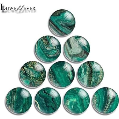10mm 12mm 16mm 20mm 25mm 30mm 581 Marble Pattern Mix Round Glass Cabochon Jewelry Finding 18mm Snap Button Charm Bracelet