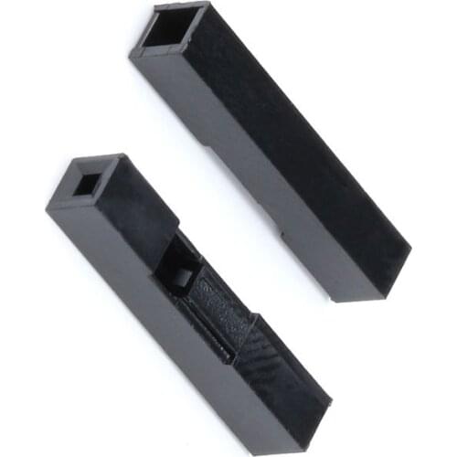 200pcs Dupont Head 2.54mm 1P 1X1P Dupont Plastic Shell Pin Head Connector Jumper Wire Cable Housing Plug Female