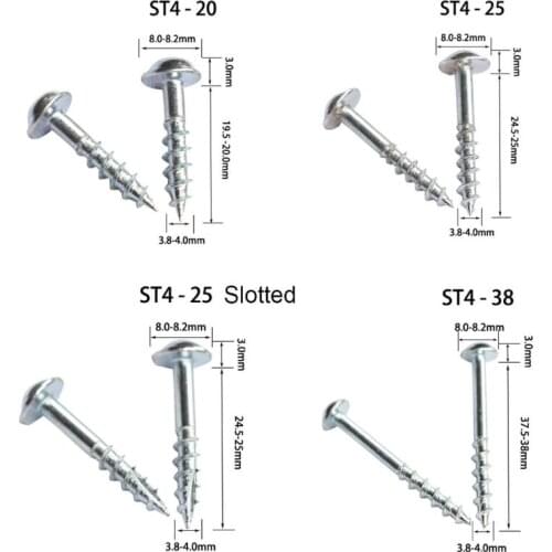 100pcs High Strength Oblique Hole Self Tapping Screws for Pocket Hole Jig System