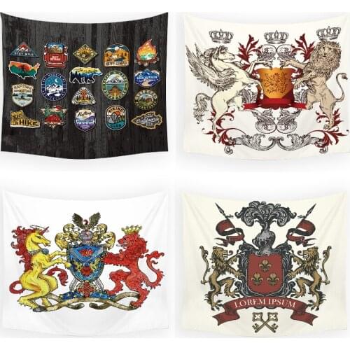 Car logo dragon bohemian decor anime tapestry tapestry wall home decoration wall wall decor bedroom wall tapestry forest mandala