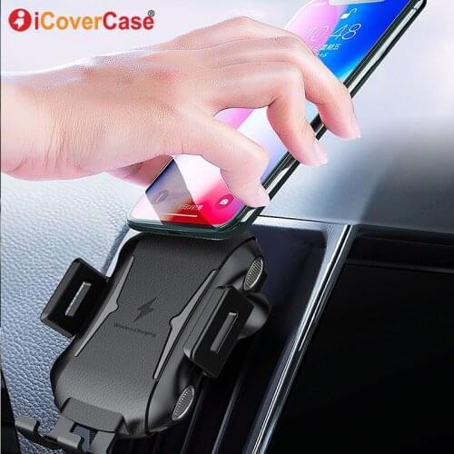 Qi Wireless Charger For Samsung Galaxy S20 S20+ S20 Ultra 5G S10 S10+ S10e Note10 Fast Charging Pad Power Car Phone Holder Stand