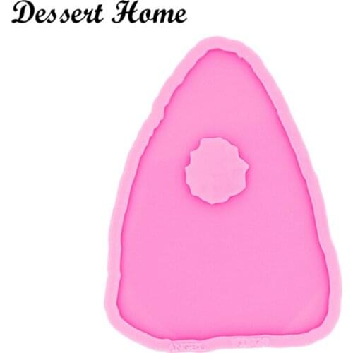 DY0483 Shiny 4.9inch Geode Coaster Agate Resin Mold , Silicone Mould for Epoxy Resin, Mold Resin Craft