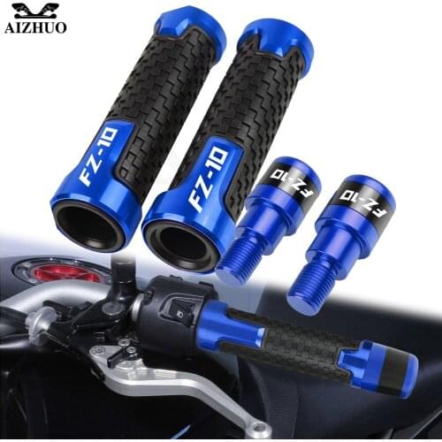 CNC Motorcycle Accessories Handlebar Grips Handle Bar Cap End Plug FOR YAMAHA MT-10 / FZ-10 2016 MT10 FZ10 7/8"22mm with LOGO