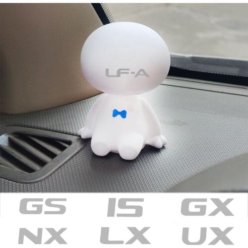 Cartoon Shaking Head Figure Car Ornaments Decorations Big Hero Doll Toys For Lexus CT200h ES GC GS GX IS LS LX NX RC RX SC UX