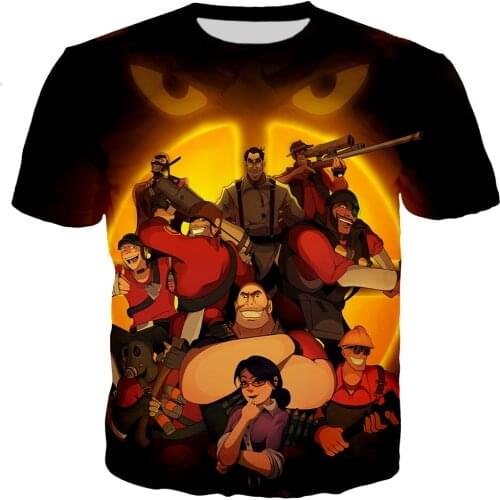 Team Fortress 2 Men/women New Fashion Cool 3D Printed T-shirts Casual Style Tshirt Streetwear Tops