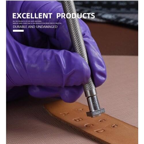 Leather carved seal, leather letter mold, letter punch, number punch, 4/6mm