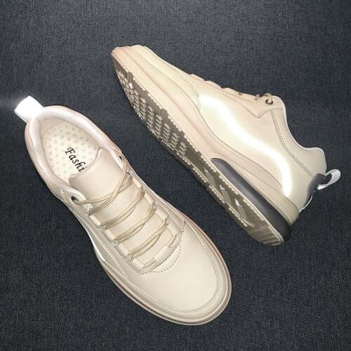 Leather Sneaker Casual shoes casual breathable new comfortable 2020 sneaker male for leisure causal hot shoe mens mens black