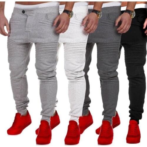 Hot Sale Brand Men Pants Joggers Casual Long Trousers Cotton Male Spring Autumn Solid Color Pencil Pants Size S-3XL