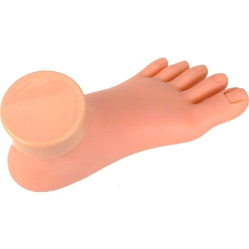 Practice Foot Mannequin with Nails for Pedicure Training Nail Art Display
