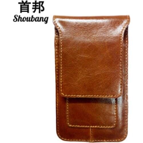 BiPtyDam New Oil Wax Genuine Cow Leather Men Waist Pack Multifunctional Male Military Waist Belt Bag Casual Mobile Phone Bags