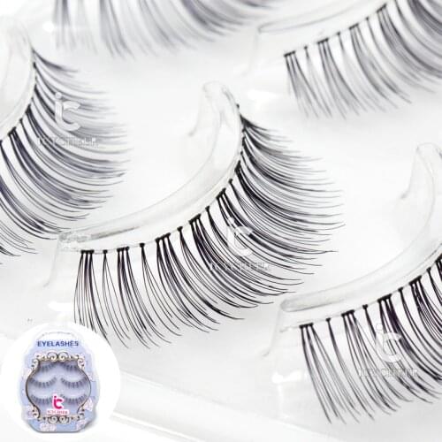 ICYCHEER 3D Makeup False Eyelashes New 3pairs Eye Lashes Clear Band Natural Handmade Black Eyelash Extension