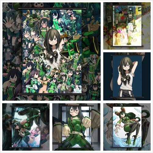 Boku no My Hero Academia Asui Tsuyu Anime manga wall Poster Scroll B