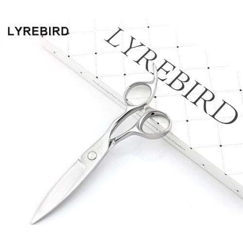 Hair shears Sliding 5.75 INCH Willow Convex Blade Damascus Decorative Design Bearing Screw Lyrebird HIGH CLASS NEW