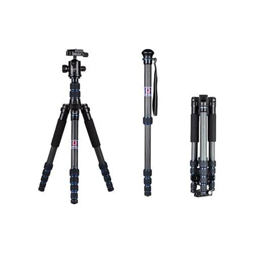 Portable heavy duty Travel Professional Carbon fiber Tripod Monopod+Ball head for SLR DSLR Digital camera for iPhone DSLR camera