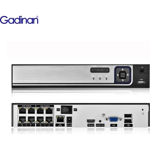 4k 8MP Ultra HD POE NVR Video Recorder H.265 4/8CH 48V for Onvif IP Camera CCTV System P2P Network Security Surveillance Camera