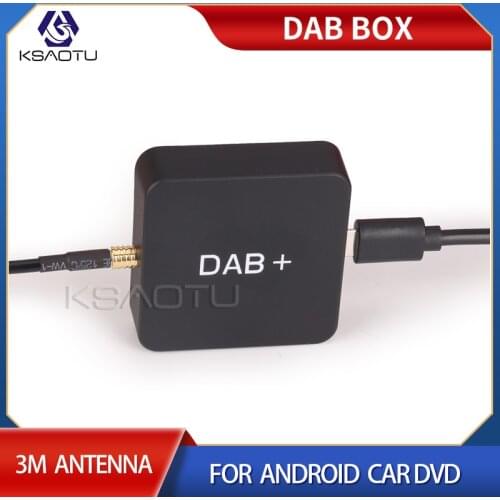 External DAB+ Digital Radio Tuner Box with Amplified Antenna for Car Stereo Android