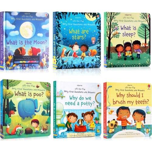 Usborne Lift-the-flap Questions and Answers: Why Do We Need A Potty? 3D Picture Reading Books for Baby kids 3 Years Kid Gift