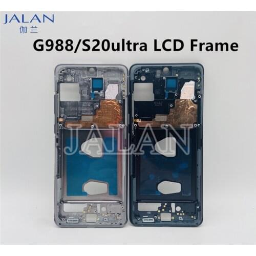 Ori Repainted Quality Middle Frame For Samsung S20 Ultra LCD Middle Bezel Back Frame Replacement Phone Middle Plate Repair Parts