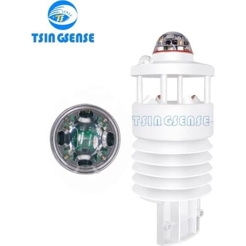 WTS800 meteorological sensor integrated solar radiation sensor UV sensor and wind speed sensor and optical rain sensor