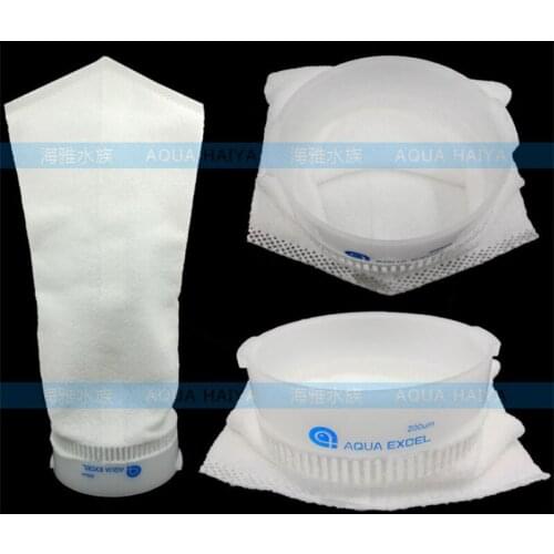 1 piece AQUA EXCEL 4 INCH 7 INCH skimmed filter bag for marine aquarium filter net