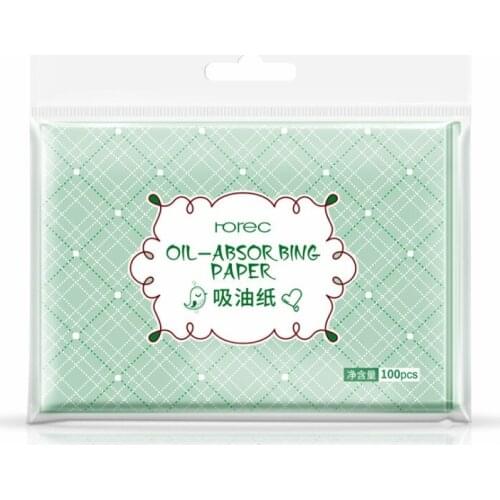 100sheets/pack Green Tea Facial Oil Blotting Sheets Paper Cleansing Face Oil Control Absorbent Paper Beauty makeup tools