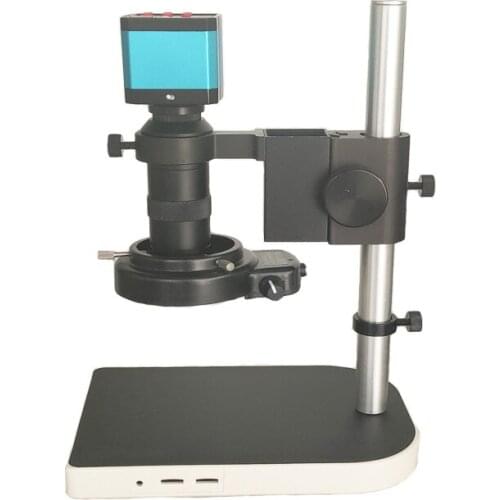 8X -130X Lenses Mobile Phone Repairing PCB Soldering 14MP HDMI USB Digital Microscope Camera With Light for Jewelry Identify