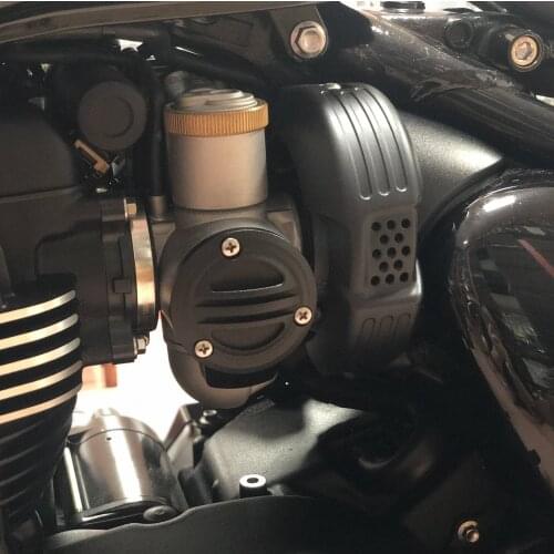 Motorcycles refit accessories Black Intake Covers Kit For Triumph Bonneville BOBBER Black\Thruxton 1200 Intake Covers Kit