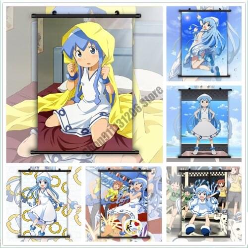 Full Round Diamond Painting Squid Girl Ikamusume Anime Diamond Embroidery Cross Stitch Kits Mosaic Christmas Home Decoration