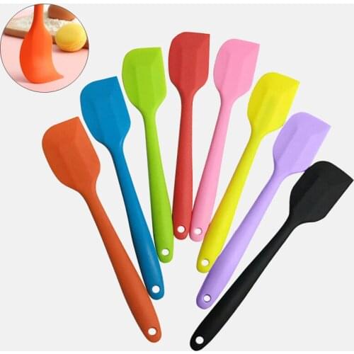 Non Stick Silicone Spatula Butter Cooking Spatula Set Food Grade Cookie Pastry Scraper Cake Baking baking accessories