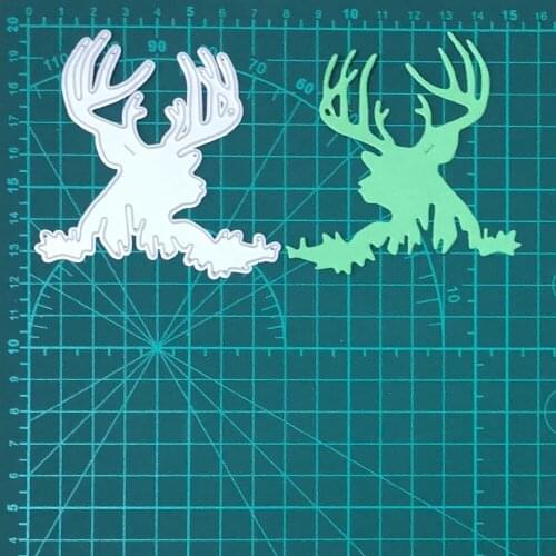 Big Elk/Deer Head Christmas Metal Cutting Dies Real Picture Cut Die Scrapbook Paper Craft Knife Mould Blade Punch Stencils Dies