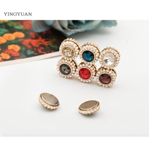 XT41 fashion headwear scarf magnet brooch Exquisite Rhinestone hijab clips