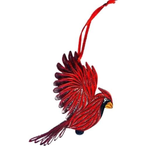 Decorative Figurine For Hanging In The Shape Of A Bird Wall Art Acrylic Flat Printing Home Garden Feather Hummingbird Decoration