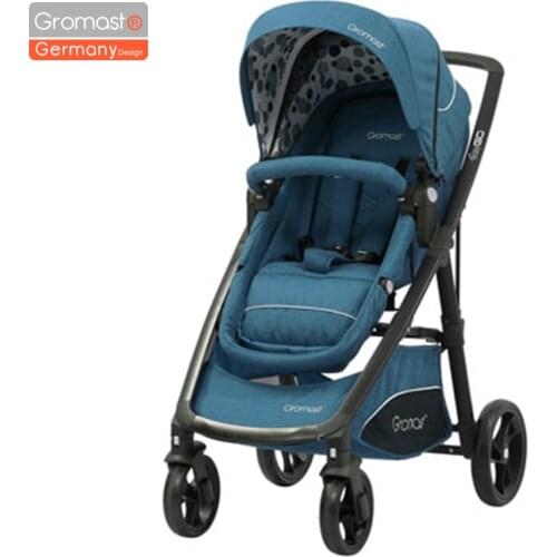High View Baby Stroller one Hand Fold Kids Push Cart Children Trolley aluminum alloy frame baby carriage scroller sit lying flat