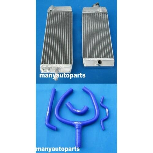 FOR KAWASAKI KXF250 KX250F KX 250F 2011 2012 2013 2014 Aluminum radiator +BLUE HOSE